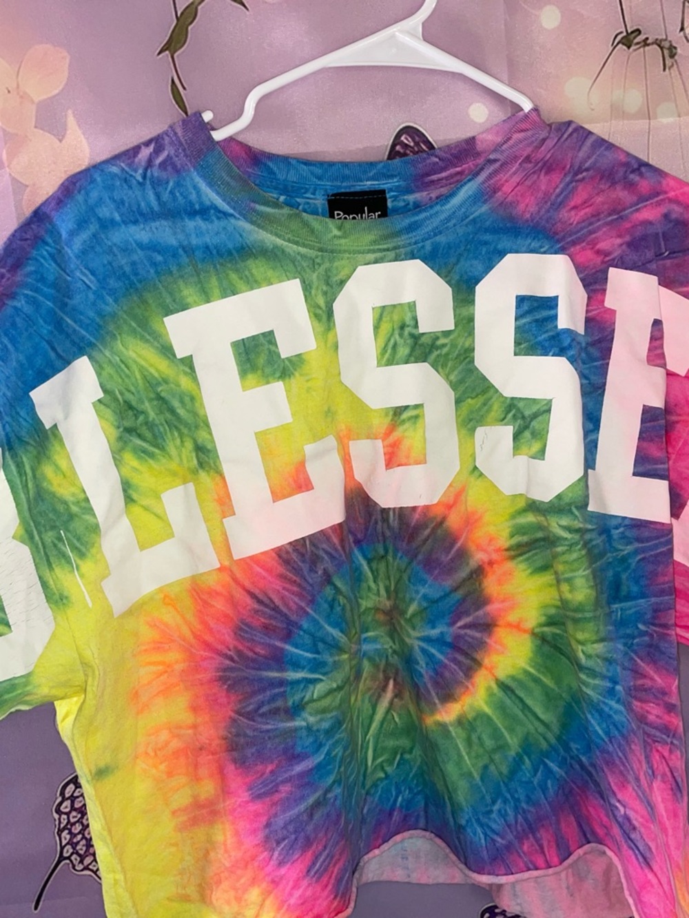 Tie-Dye Graphic Crop Top